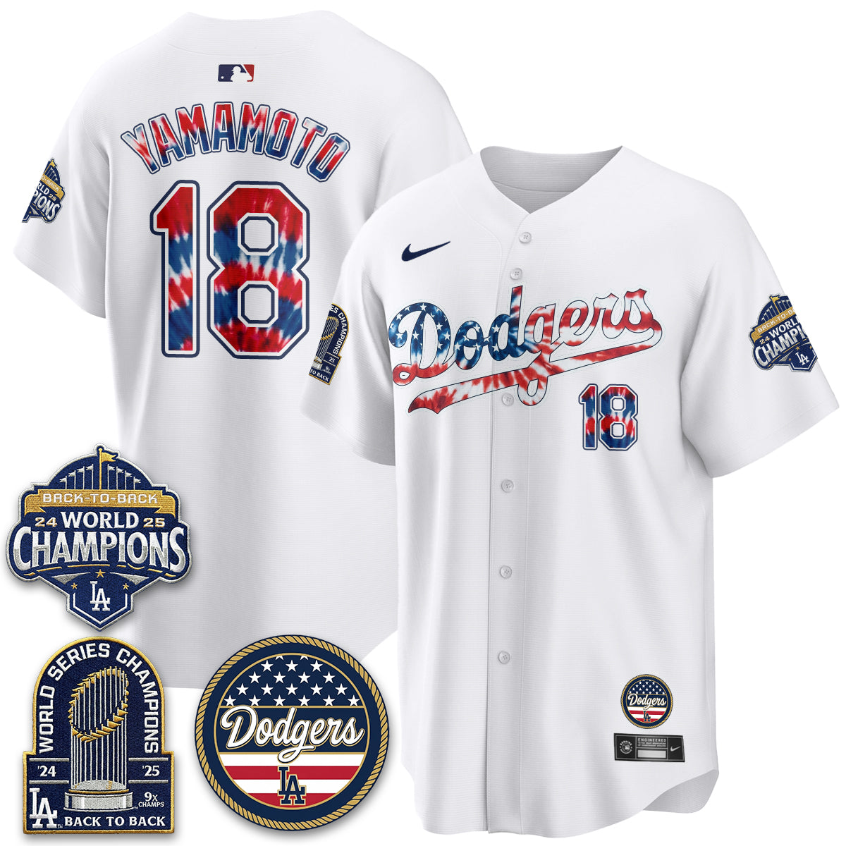 Los Angeles Dodgers Americana 2026 Vapor Limited Jersey - Stitched