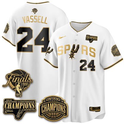 San Antonio Spurs 2026 Basketball Finals Vapor Special Jersey - Stitched
