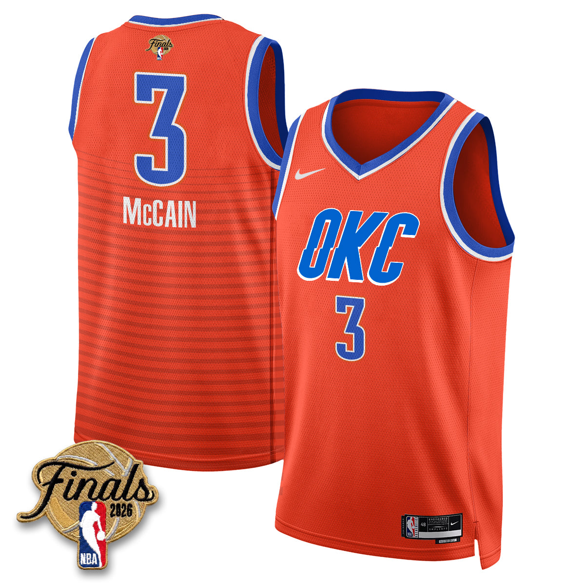 Oklahoma City Thunder 2026 NBA Western Conference Champions Vapor Jersey V2- Stitched