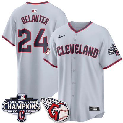 Cleveland Guardians 2026 AL Central Champs Vapor Jersey - Stitched