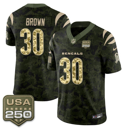Cincinnati Bengals 2026 Salute to Service Vapor Jersey - Stitched
