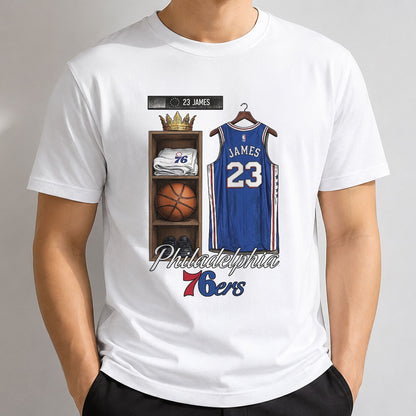 PHI LeBron James #23 One Side Printed T-shirt V2