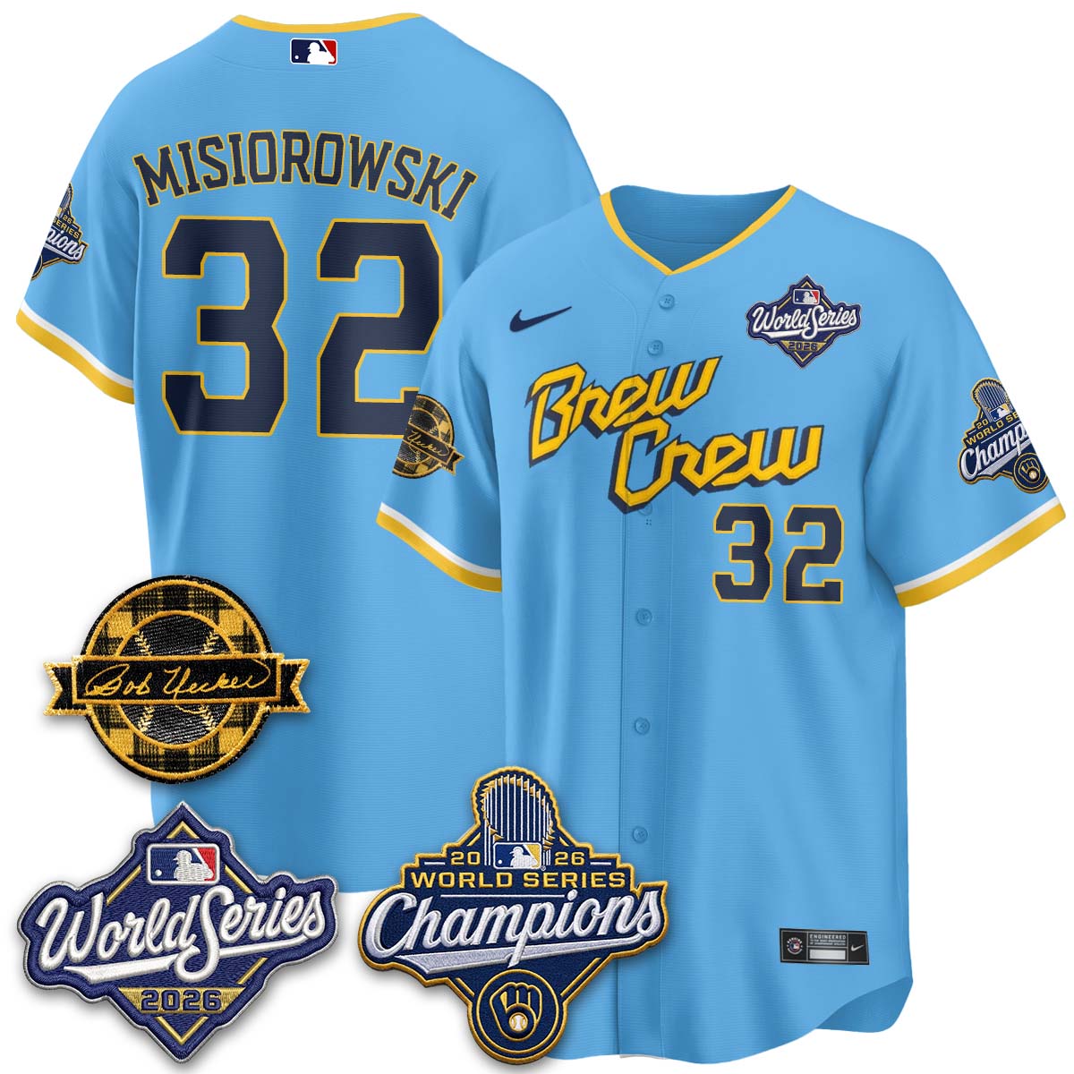 MIL 2026 WS Champions - Bob Patch Vapor Edition - Stitched-NQD (NAV9)