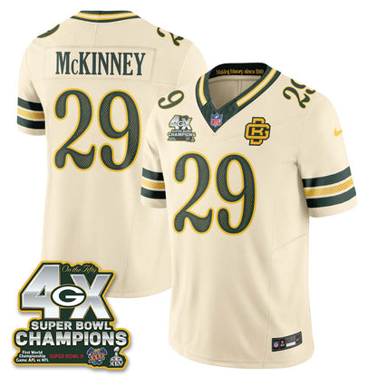 Green Bay Packers 2026 Rivalries 4X Champs Vapor Jersey - Stitched