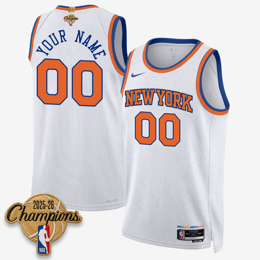 New York Knicks 2026 Basketball Champions Vapor Custom Jersey V2- Stitched