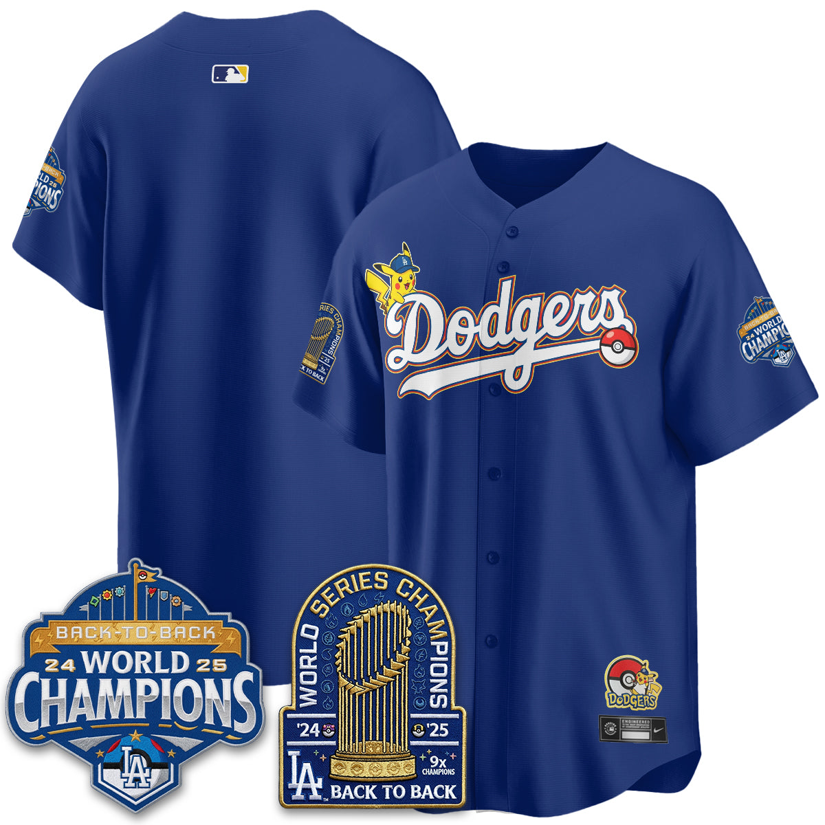 Los Angeles Dodgers x PKM 2026 Vapor Jersey - Stitched
