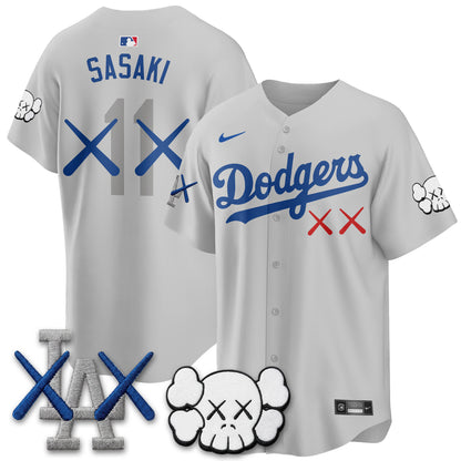 Los Angeles Dodgers x KAWS Edition Vapor Jersey - Stitched