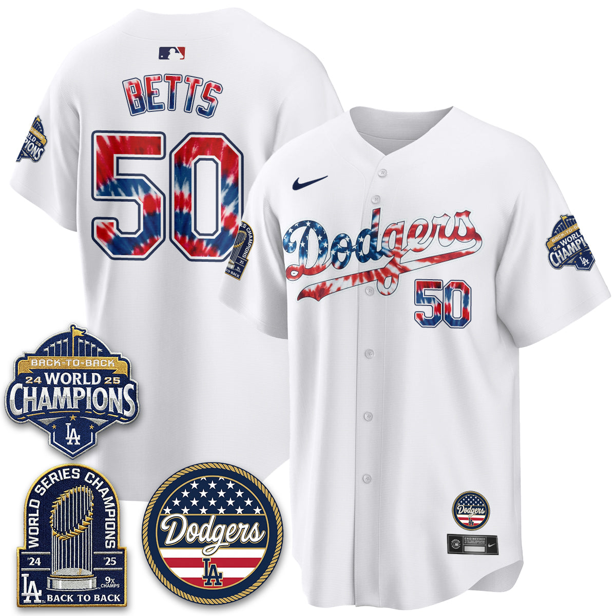 Los Angeles Dodgers Americana 2026 Vapor Limited Jersey - Stitched