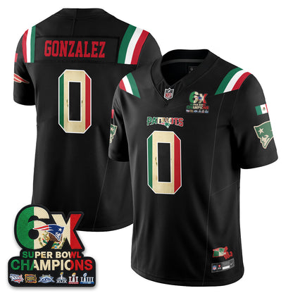New England Patriots Mexico Edition Vapor Jersey - Stitched