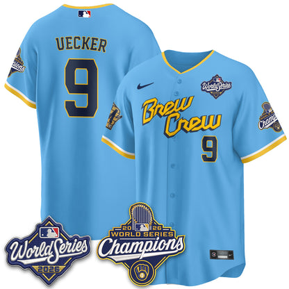 Milwaukee Brewers 2026 WS Champions Vapor Jersey - Stitched