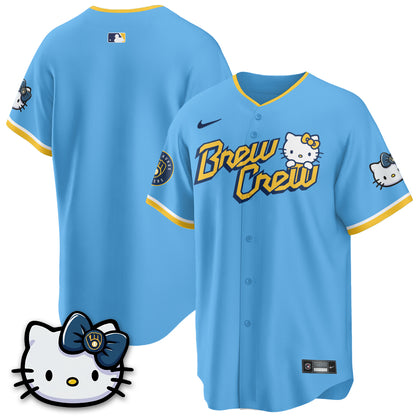 Milwaukee Brewers x Meow KT Vapor Jersey - Stitched N1