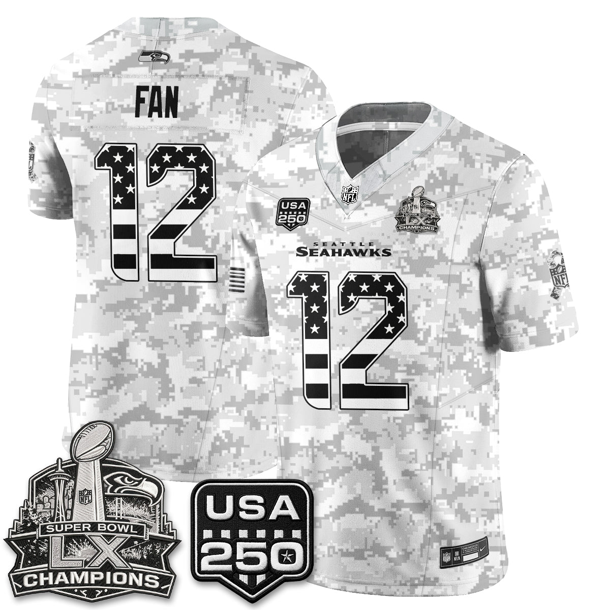 Seattle Seahawks 2026 Salute to Service Edition Vapor Jersey - Stitched-NQD