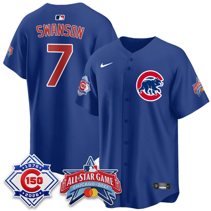 Chicago Cubs 2027 All Star Game Vapor Limited Blue Jersey - Stitched