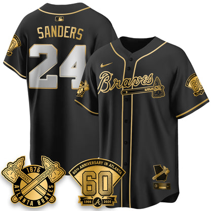 Atlanta Braves 60th Anniversary Silver Edition Vapor Limited Jersey - All Stitched