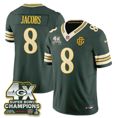 Green Bay Packers 2026 Rivalries 4X Champs Vapor Jersey - Stitched