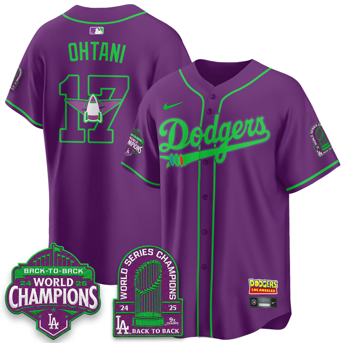 Los Angeles Dodgers 2026 Space Ranger Vapor Limited Jersey - Stitched