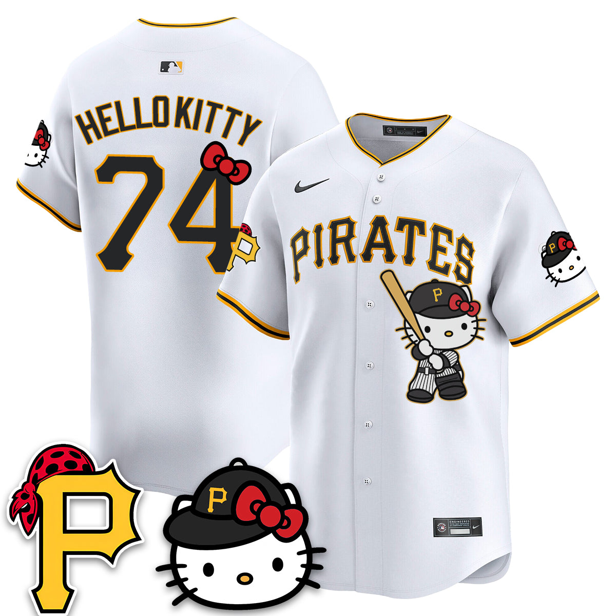 Pittsburgh Pirates x Meow KT Vapor Limited Jersey - Stitched