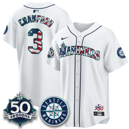 Seattle Mariners Americana 2026 Vapor Limited Jersey - Stitched