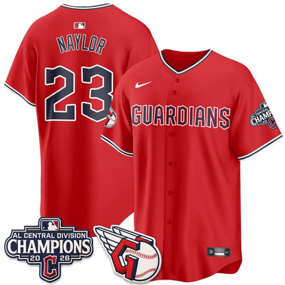 Cleveland Guardians 2026 AL Central Champs Vapor Jersey - Stitched