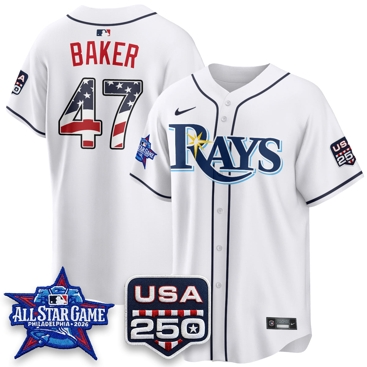 Tampa Bay Rays 2026 All Star Edition Vapor Jersey - Stitched