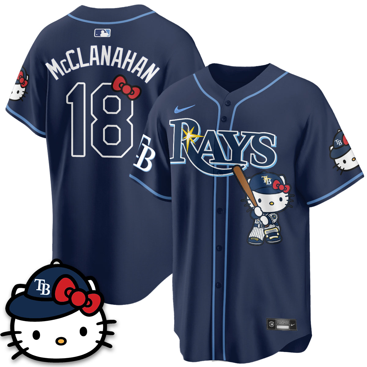 Tampa Bay Rays x Meow KT Edition Vapor Limited Jersey - Stitched