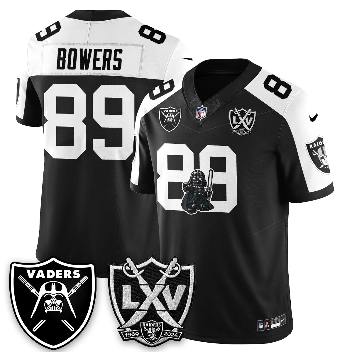 Las Vegas Raiders x Dark Lord Edition Vapor Jersey - Stitched