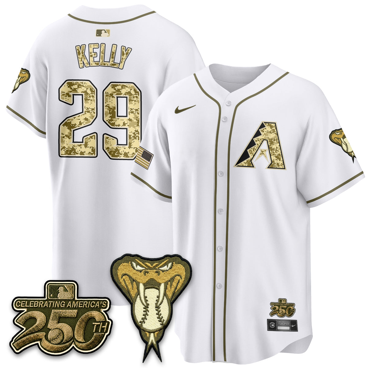 Arizona Diamondbacks Salute to Service 2026 Vapor Premier Limited Jersey - All Stitched