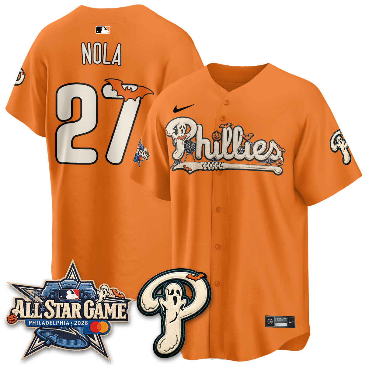 Philadelphia Phillies Halloween 2026 Vapor Limited Jersey - Stitched