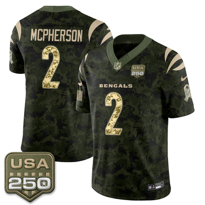 Cincinnati Bengals 2026 Salute to Service Vapor Jersey - Stitched