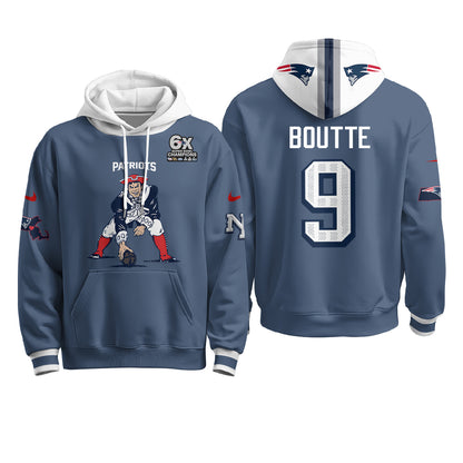New England Patriots Minuteman Edition Hoodie - Stitched
