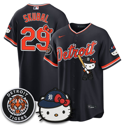 Detroit Tigers x Meow KT Edition Vapor Limited Jersey - Stitched