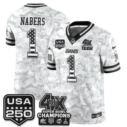 NYG 2026 Salute To Service Vapor Jersey - Stitched