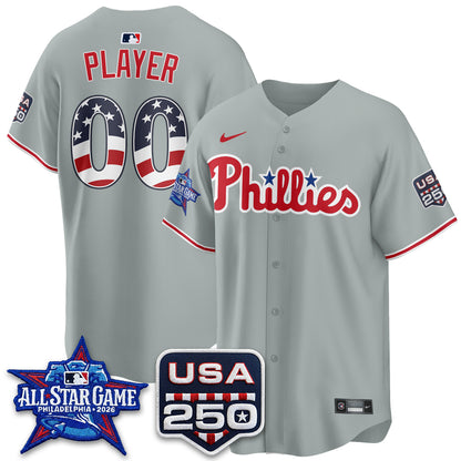 Philadelphia Phillies 2026 All Star Edition Vapor Custom Jersey - Stitched