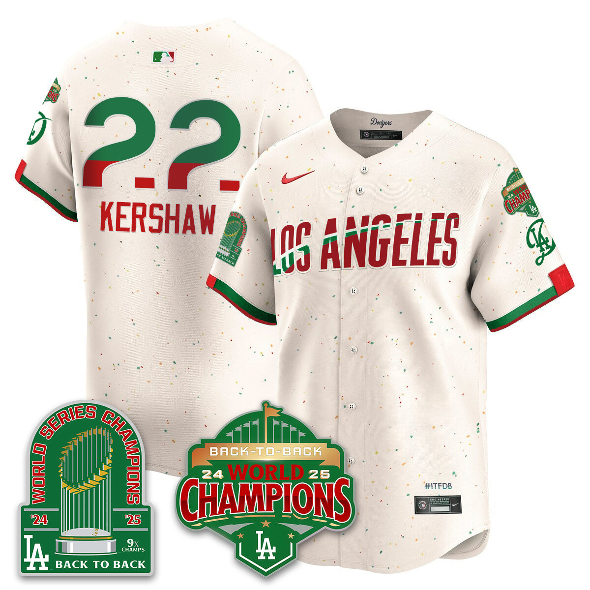 LAD Mexico Vapor Limited Jersey - 9x & B2B Champs - Stitched