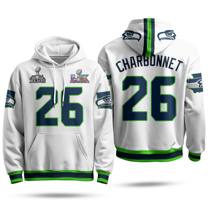Seattle Seahawks S.Bowl Champs Hoodie - Stitched