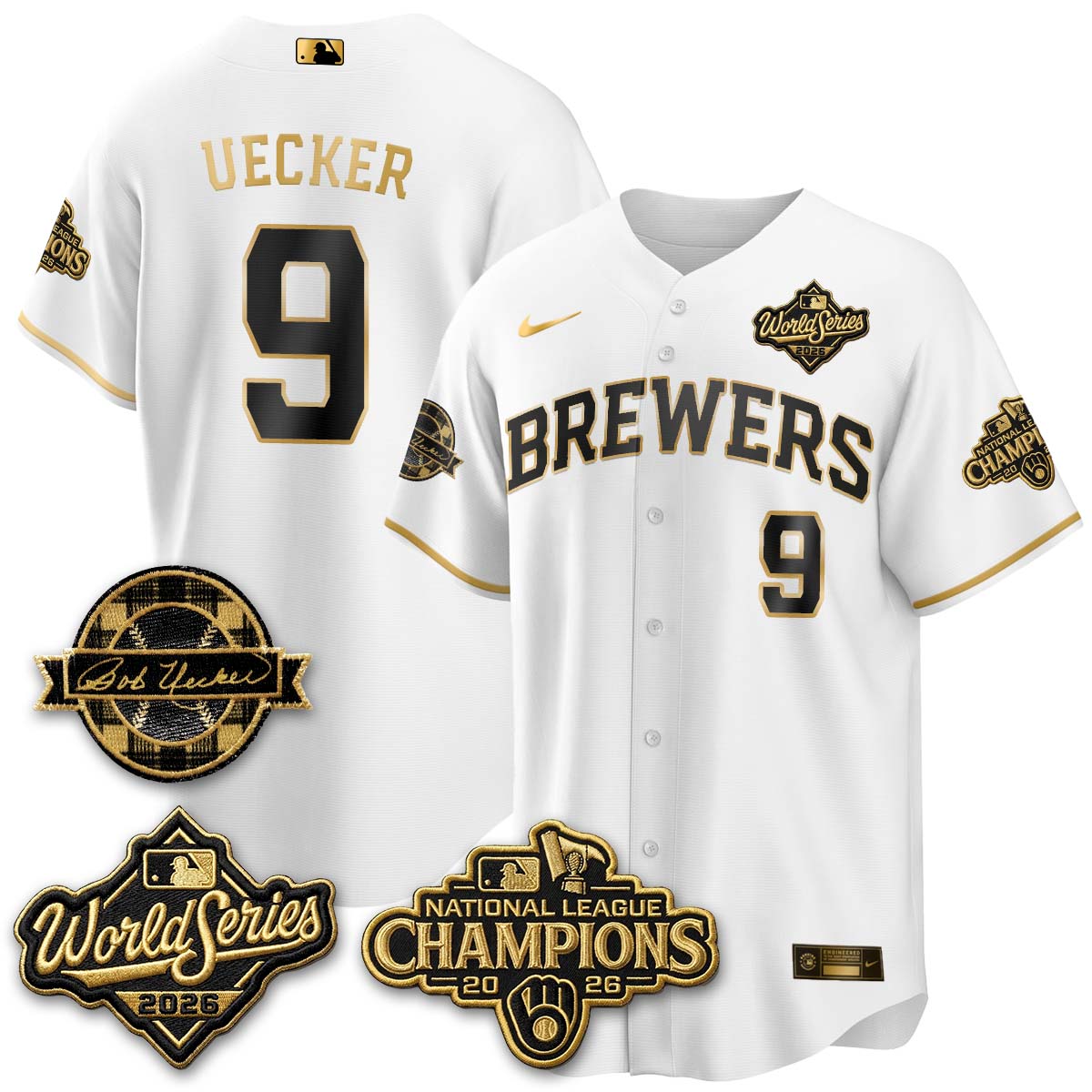 MIL 2026 NL Champions - Uecker Patch Vapor Jersey - Stitched -NQD (TT)