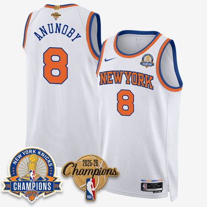 New York Knicks 2026 Basketball Champions Gold Edition Vapor Jersey- Stitched