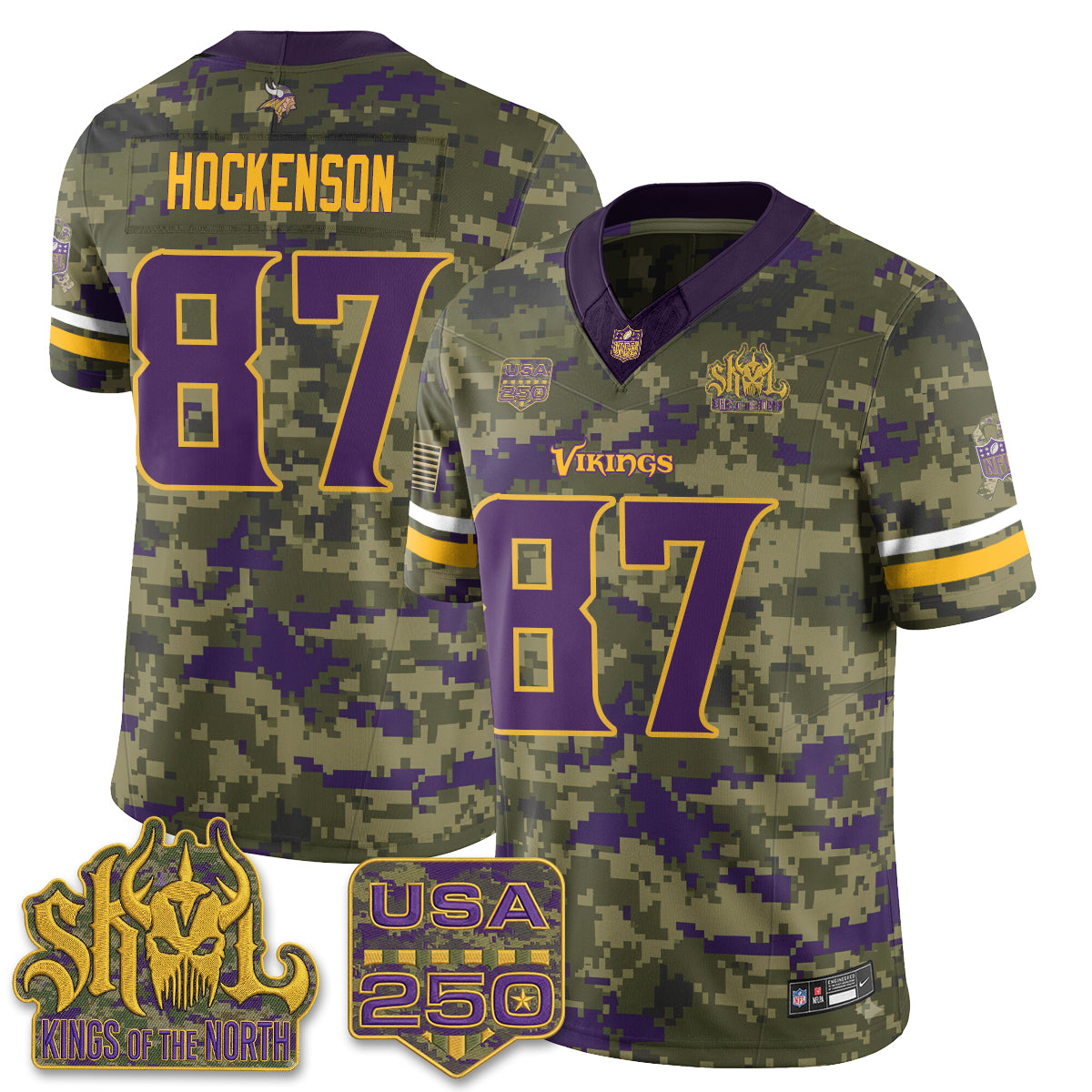 Minnesota Vikings 2026 Salute to Service Edition Vapor Jersey - Stitched