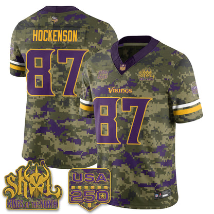 Minnesota Vikings 2026 Salute to Service Edition Vapor Jersey - Stitched
