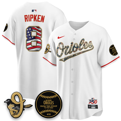 Baltimore Orioles 2026 Independence Day USA Vapor Limited Jersey - Stitched