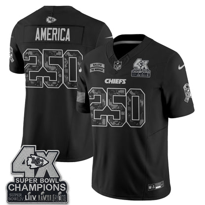 Kansas City Chiefs 2026 Salute to Service Vapor Jersey V2- Stitched