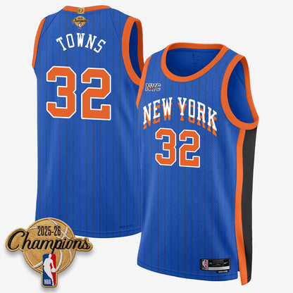 New York Knicks 2026 Basketball Champions Vapor Jersey V2- Stitched