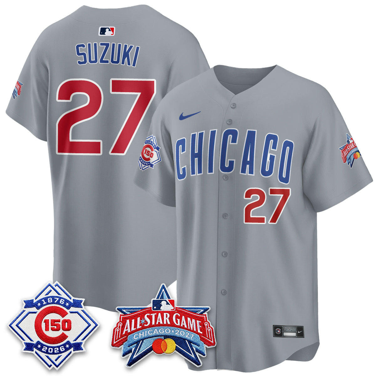 Chicago Cubs 2027 All Star Game Vapor Limited Blue Jersey - Stitched