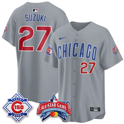 Chicago Cubs 2027 All Star Game Vapor Limited Blue Jersey - Stitched
