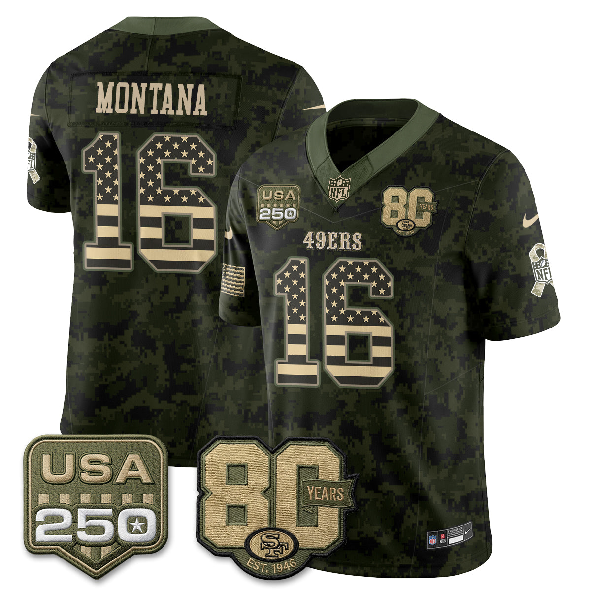 San Francisco 49ers 2026 Salute to Service Edition Vapor Jersey - Stitched-NQD