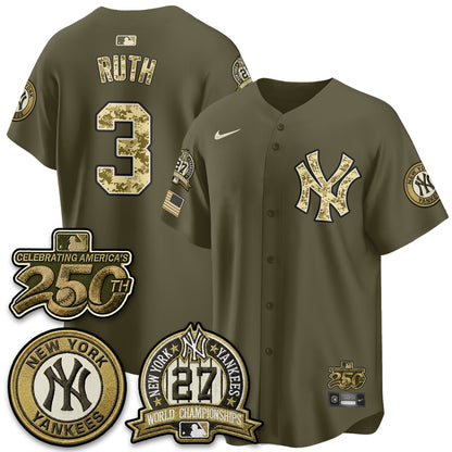 New York Yankees Salute to Service 2026 Vapor Limited Jersey - Stitched