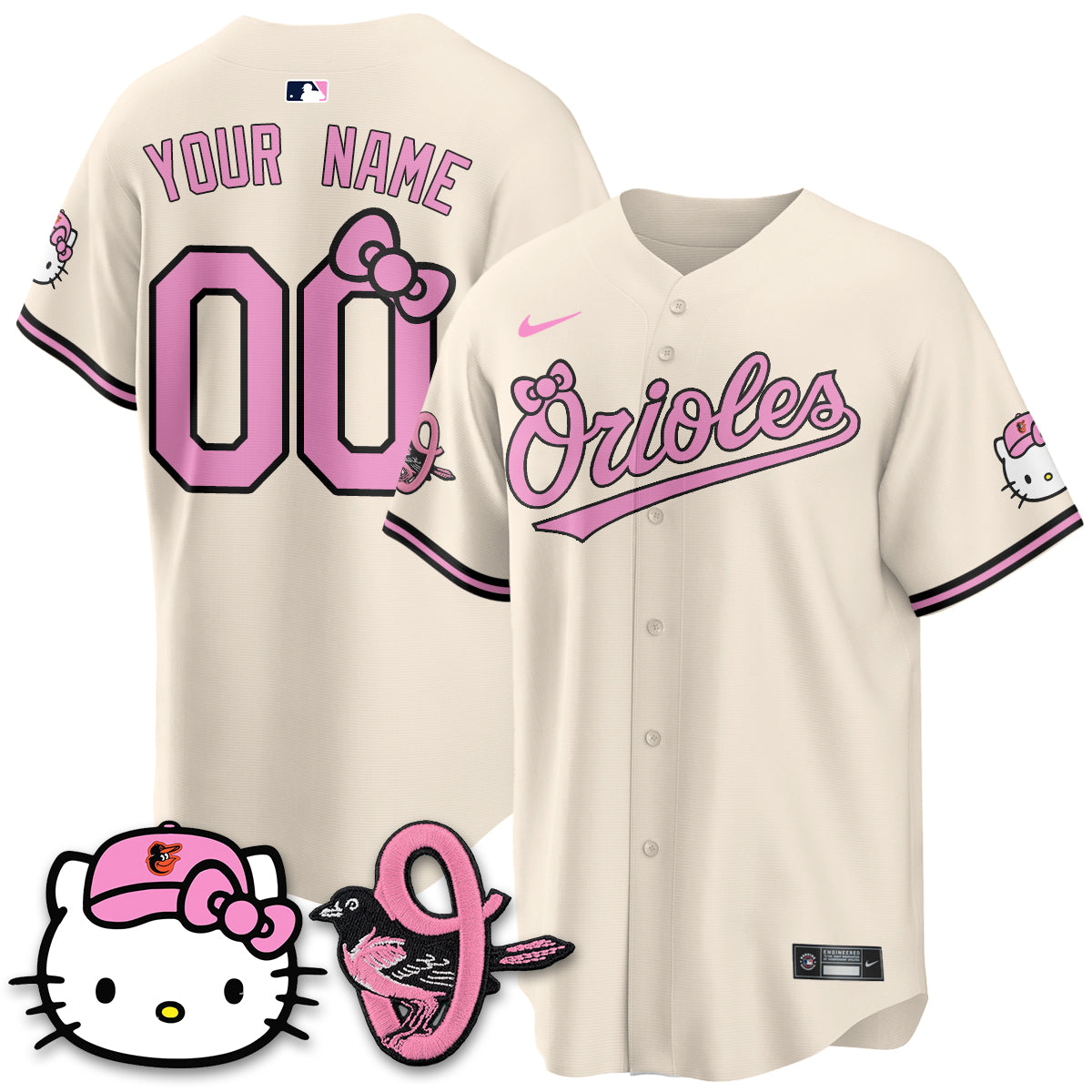 Baltimore Orioles x Meow KT Vapor Premier Limited Custom Jersey - Stitched