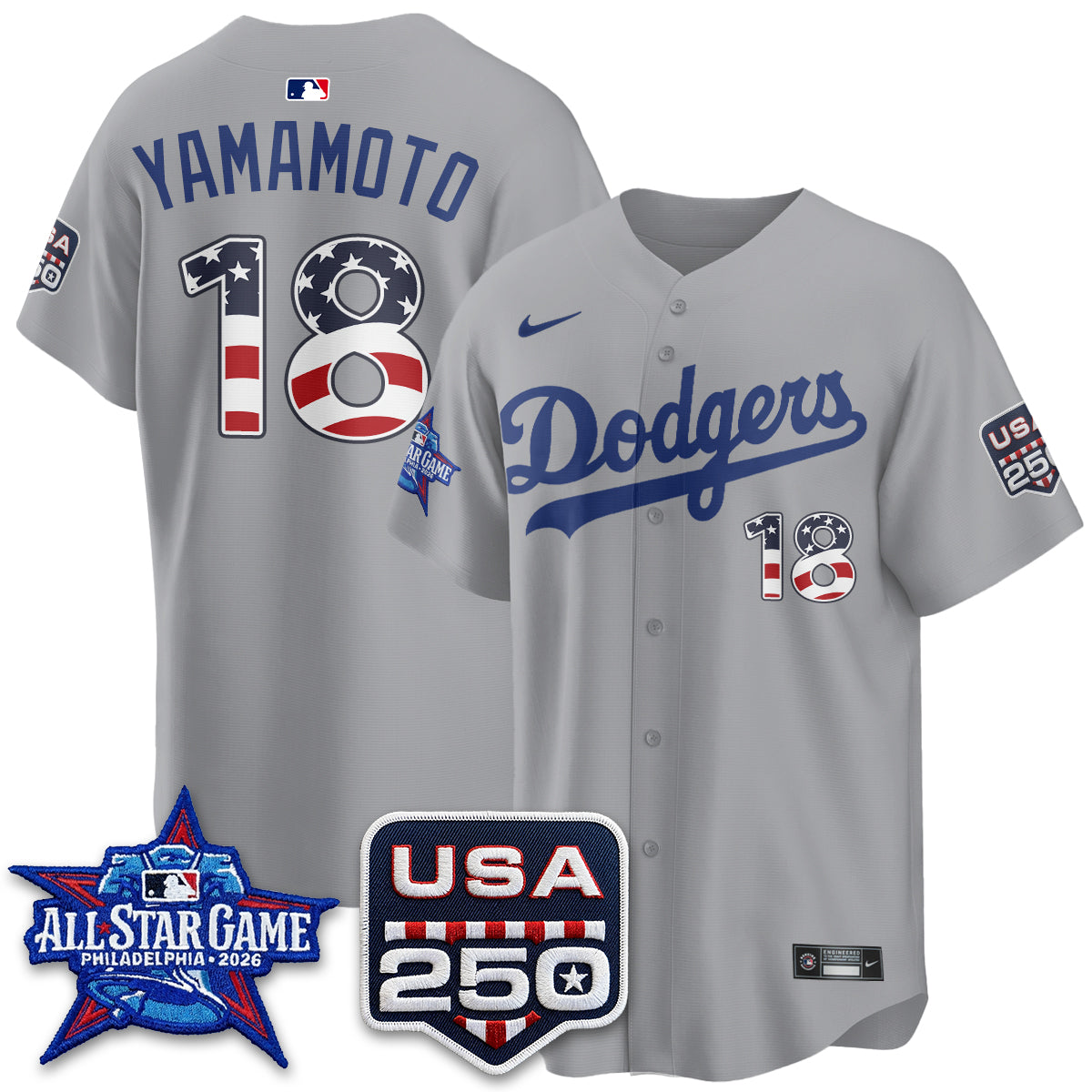 Los Angeles Dodgers 2026 All Star Edition Vapor Jersey- Stitched