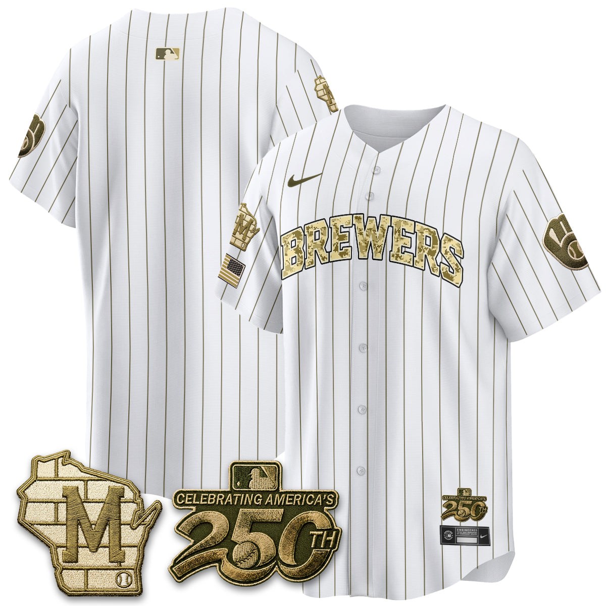 Milwaukee Brewers Armed Forces Day 2026 Vapor Limited Jersey - All Stitched
