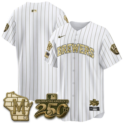 Milwaukee Brewers Armed Forces Day 2026 Vapor Limited Jersey - All Stitched